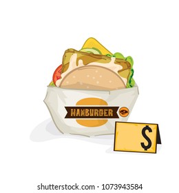 fastfood hamburger drawing graphic object 