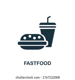 Fastfood icon. Simple element from amusement park collection. Creative Fastfood icon for web design, templates, infographics and more
