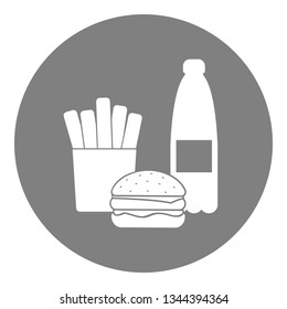 Fastfood icon. Vector.