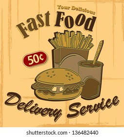 fastfood poster
