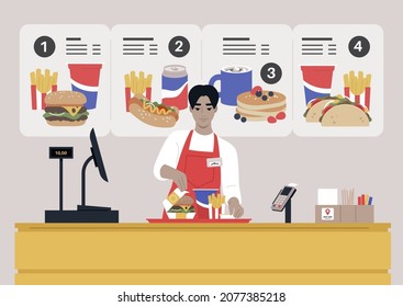 Fast food restaurant manager Images, Stock Photos u0026 Vectors 