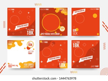 Fastfood Social Media Banner Template Collection