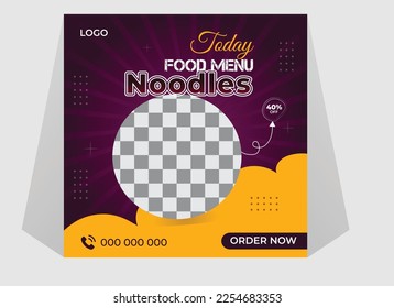 Fastfood Social Media Post Template.