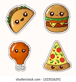Disegni Di Natale Kawaii.Illustrazioni Immagini E Grafica Vettoriale Stock A Tema Burger Kawai Shutterstock