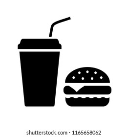 Fastfood vector icon illustration isolated on white background