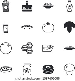 fastfood vector icon set such as: twine, cinema, wedding, ripe, drink, gold, tropical, holiday, sirloin, grill, leaf, green, syrup, happy, icons, muffin, cola, bbq, beehive, steak, chili, house
