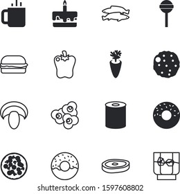 fastfood vector icon set such as: whiskey, tropical, chicken, rare, sandwich, meatball, popcorn, marine, mexican, breakfast, seafood, fire, tin, wildlife, carrots, sesame, fauna, full, box, childhood