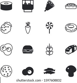 fastfood vector icon set such as: thai, ham, texture, fishing, glass, beautiful, minimalist, lettuce, cut, shank, whisky, bar, gourmet, colorful, vintage, bourbon, cocktail, cereal, seed, sandwich