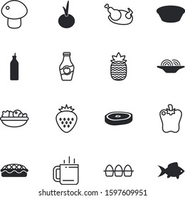 fastfood vector icon set such as: glass, apple, sea, homemade, bakery, macaroni, eggshell, hand, vegetables, eggs, gourmet, egg, water, tomatoes, break, pie, soup, tea, lettuce, hard, label, fauna