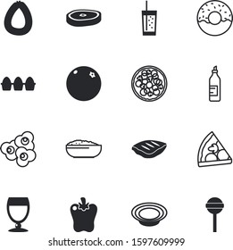 fastfood vector icon set such as: candy, lolipop, alcohol, pink, banquet, circle, drinks, ice, spicy, half, abstract, movie, childhood, juicy, serving, boiled, cold, soda, spiral, vegetable, cream