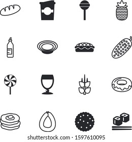 fastfood vector icon set such as: wine, latte, chalkboard, autumn, tea, icing, asian, mustard, red, table, ananas, refreshment, spicy, toast, drawn, harvest, honey, morning, biscuits, cup, cook