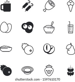fastfood vector icon set such as: hand, mutton, cuisine, farm, drinks, herbal, leg, tea, yogurt, pink, crop, grow, banquet, cereal, eggshell, mug, label, cola, steak, fruits, caffeine, soda, diner