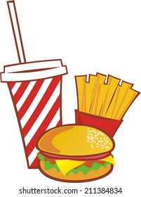 Fastfood vector illustration