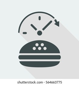 Fast-foood steady service - Vector flat icon