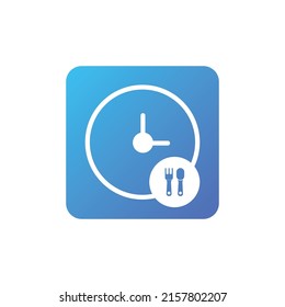 Fasting app icon design with blue color