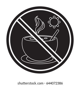 fasting icon flat black