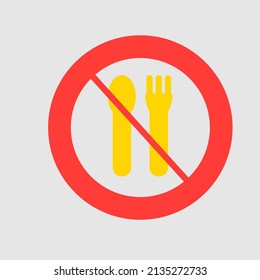 Fasting icon in flat style about ramadan, use for website mobile app presentation