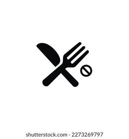 Fasting icon isolated on white background