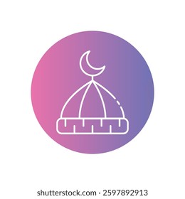 Fasting Icon for Religious Observance, Ramadan, and Spiritual Discipline