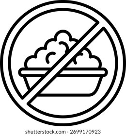 Diseño de icono de Vector de línea de ayuno
