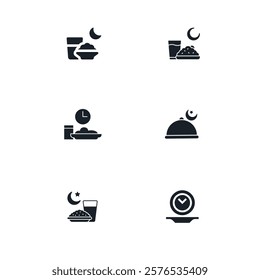 Fasting logo icon flat vector design