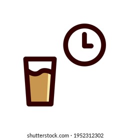 Fasting and Ramadan Icon. No drink icon
