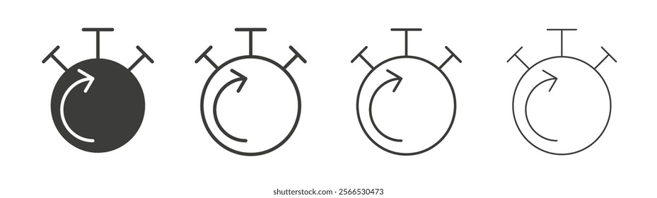Fasting time icon collection for website design, app, UI design.