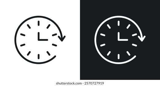 Fasting time icons set vectors on white background.