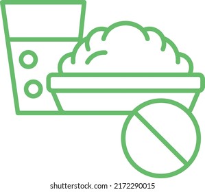 Fasting vector icon. Can be used for printing, mobile and web applications.