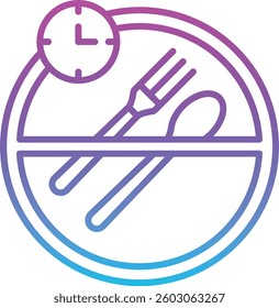 Fasting vector icon. Can be used for printing, mobile and web applications.