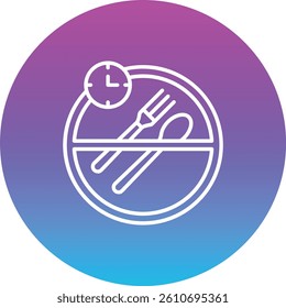 Fasting vector icon. Can be used for printing, mobile and web applications.