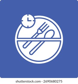 Fasting vector icon. Can be used for printing, mobile and web applications.