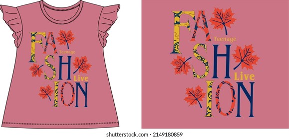 Fashion Live-T-Shirt-Vektorgrafik