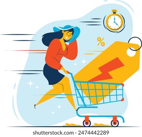 Fast-moving Shopping Cart for flash sale