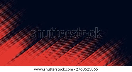 fast-paced abstract composition using sharp red diagonal lines over a black base, creating a sense of raw power, speed, and grit
