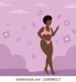 fat afro american woman character
