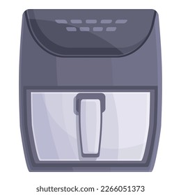 Fat air fryer icon cartoon vector. Fry cook. Cooking oven