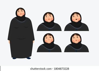 fat arab woman diet and fit