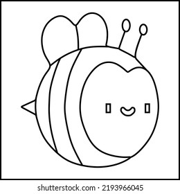fat bee is flying happily