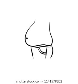 fat belly icon. Element of anti aging icon for mobile concept and web apps. Thin line fat belly icon can be used for web and mobile