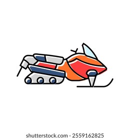 fat biking winter color icon vector. fat biking winter sign. isolated symbol illustration