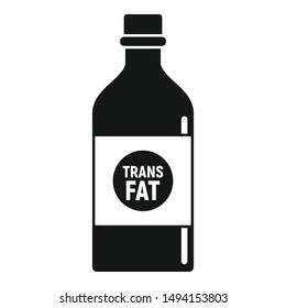 Fat bottle milk icon. Simple illustration of fat bottle milk vector icon for web design isolated on white background