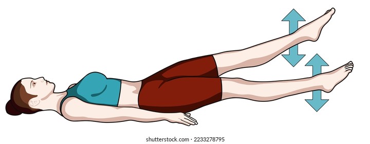 Fat burn exercise vector illustration. Exercise 16