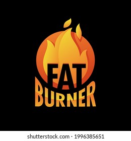 Fat burner capsules icon - food supplement for weight loss and increasing energy. Vector illustration on black background