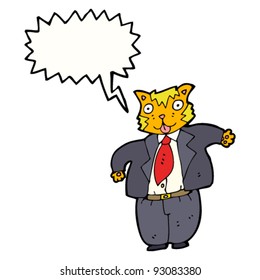 empresario de gato gordo
