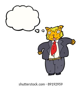 fat cat businessman cartoon