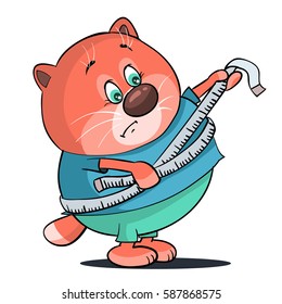 fat cat centimeter measure yourself