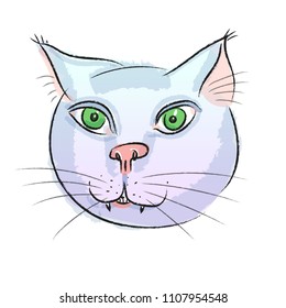 fat cat's head