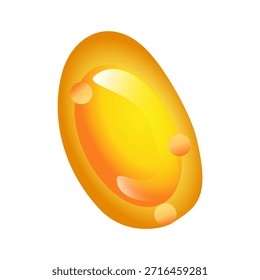Ilustração de células adiposas. Tipos de lipócitos. Células de gordura. Leucócitos. Célula de gordura amarela.