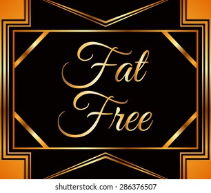 fat free design, vector illustration eps10 graphic 